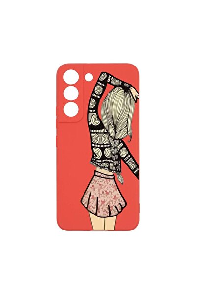 bestcase Θήκη σιλικόνης, Συμβατή με Samsung Galaxy S22 Plus, Για κοπέλα, ανθε...