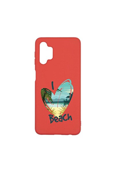 bestcase Θήκη σιλικόνης, Συμβατή με Samsung Galaxy A32 5G, Λατρεύω την παραλί...