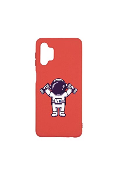 bestcase Силиконов калъф, съвместим със Samsung Galaxy M32 5G, Астронавтска з...