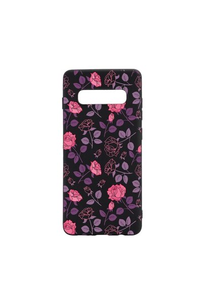 bestcase Θήκη σιλικόνης συμβατή με Samsung Galaxy S10, Τριαντάφυλλα, ανθεκτικ...