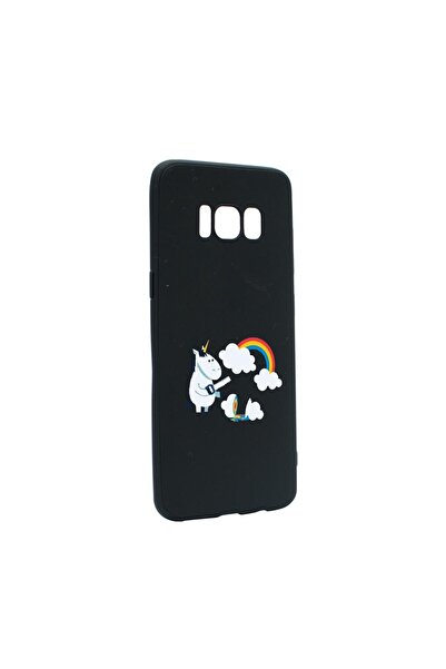 bestcase Силиконов калъф, съвместим със Samsung Galaxy S8, Еднорог - Облак, у...