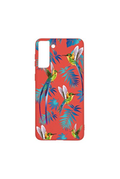 bestcase Θήκη σιλικόνης, Συμβατή με Samsung Galaxy S21 Plus, Άγρια Τροπική, α...