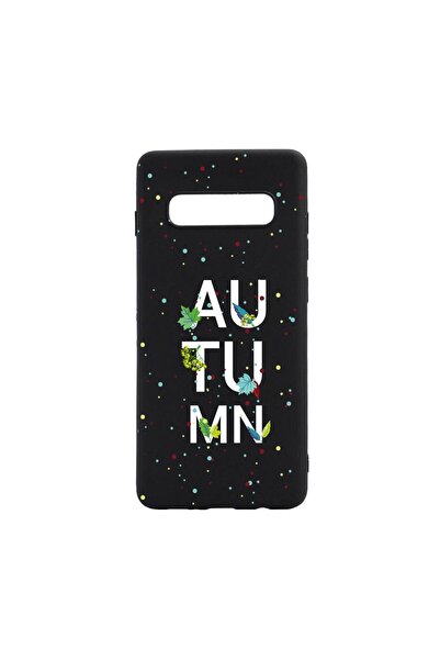 bestcase Θήκη σιλικόνης συμβατή με Samsung Galaxy S10 Plus, Φθινοπωρινή, ανθε...