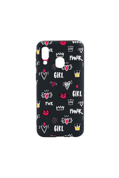 bestcase Θήκη σιλικόνης συμβατή με Samsung Galaxy A40, Girl Power, ανθεκτική ...