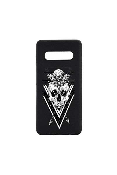 bestcase Θήκη σιλικόνης συμβατή με Samsung Galaxy S10 Plus, Σχέδιο κρανίο, αν...