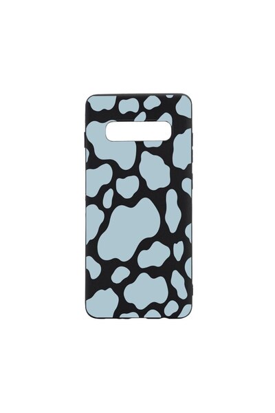 bestcase Θήκη σιλικόνης συμβατή με Samsung Galaxy S10, Μπλε Αγελάδα, ανθεκτικ...