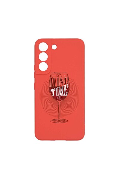 bestcase Θήκη σιλικόνης, Συμβατή με Samsung Galaxy S22 Plus, Wine Time, ανθεκ...