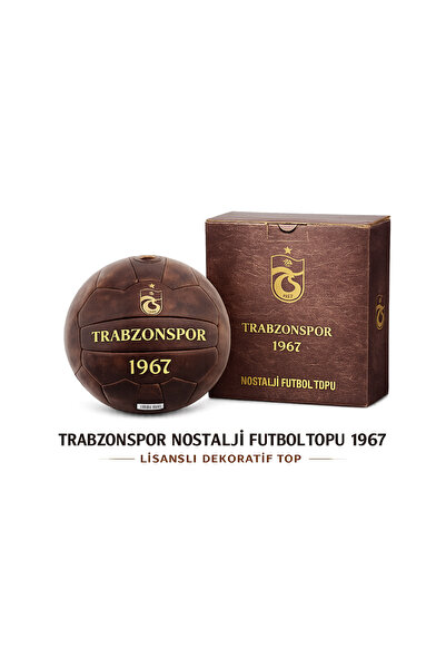 CAN SPORTS Trabzon Spor Lisanslı Nostaljik Futbol Topu Özel Tasarım