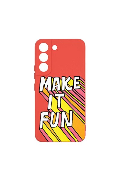 bestcase Θήκη σιλικόνης, Συμβατή με Samsung Galaxy S22 Plus, Make It Fun, ανθ...