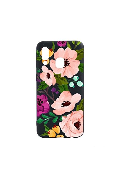 bestcase Θήκη σιλικόνης συμβατή με Samsung Galaxy A40, Παστέλ Λουλούδια, ανθε...