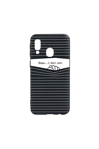 bestcase Θήκη σιλικόνης συμβατή με Samsung Galaxy A40, Δεν με νοιάζει, ανθεκτ...
