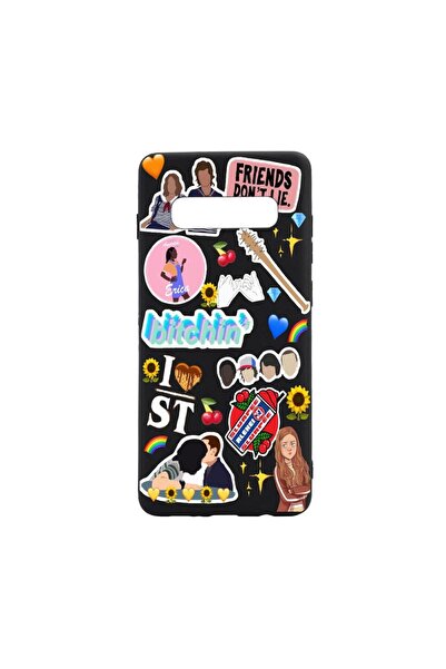 bestcase Силиконов калъф, съвместим със Samsung Galaxy S10 Plus, Приятели не ...