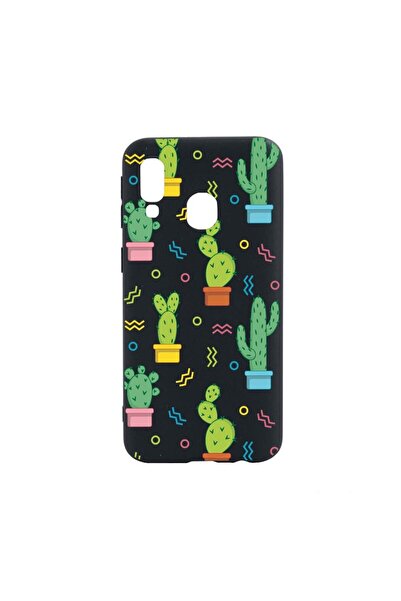 bestcase Θήκη σιλικόνης συμβατή με Samsung Galaxy A40, Κάκτος, ανθεκτική στη ...