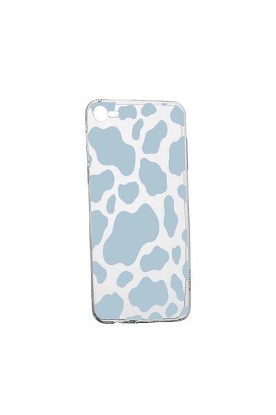 bestcase Husa Silicon Compatibila Cu Apple iPhone 7 / 8, Blue Cow, rezistenta...