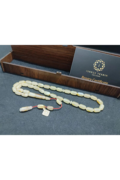 İskeçe Tesbih Ξύλινο Κουτί με Σκελετό Cemil Usta Esri 9.50 Γρ. Ρωσικό Κάγια Ν...