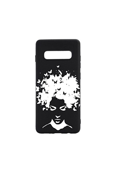 bestcase Husa Silicon Compatibila Cu Samsung Galaxy S10, Woman BW, rezistenta...