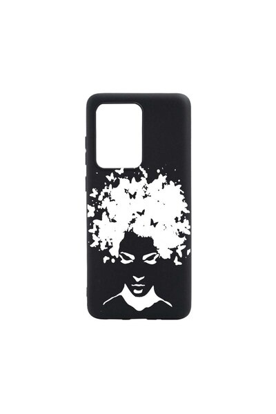 bestcase Θήκη σιλικόνης συμβατή με Samsung Galaxy S21 Ultra, Woman BW, ανθεκτ...