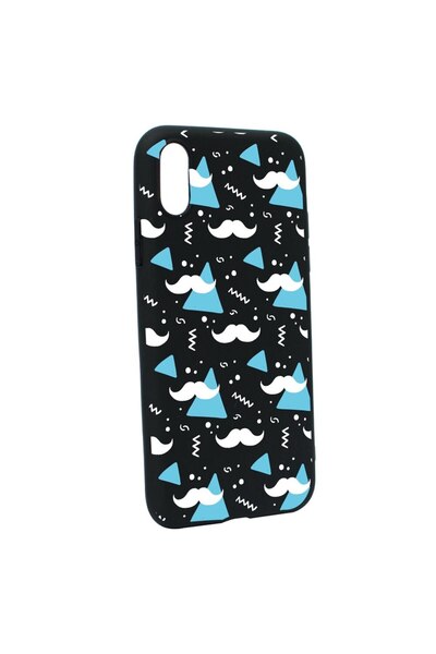 bestcase Husa Silicon Compatibila Cu Apple iPhone XR, Mustache, rezistenta la...