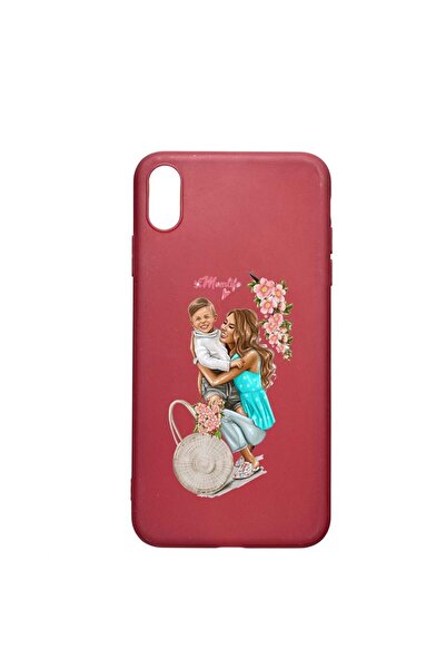 bestcase Θήκη σιλικόνης, Συμβατή με Apple iPhone XR, Ζωή μαμάς με αγόρι, ανθε...
