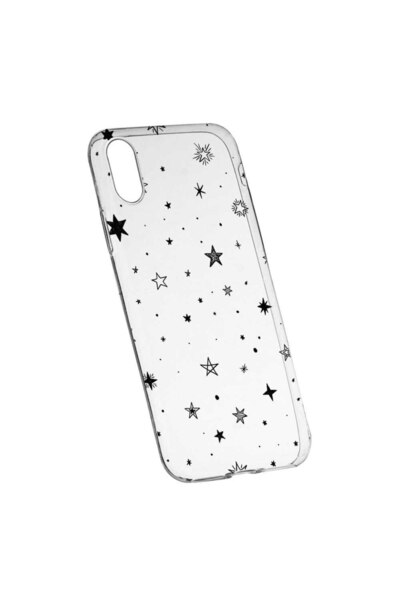 bestcase Husa pentru Apple iPhone XS Max, Stars BW, 143, Silicon