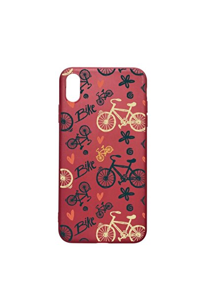 bestcase Силиконов калъф, съвместим с Apple iPhone XR, Bike Love, устойчив на...