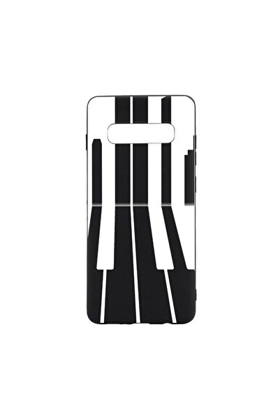 bestcase Θήκη σιλικόνης συμβατή με Samsung Galaxy S10 Plus, Πιάνο, ανθεκτική ...