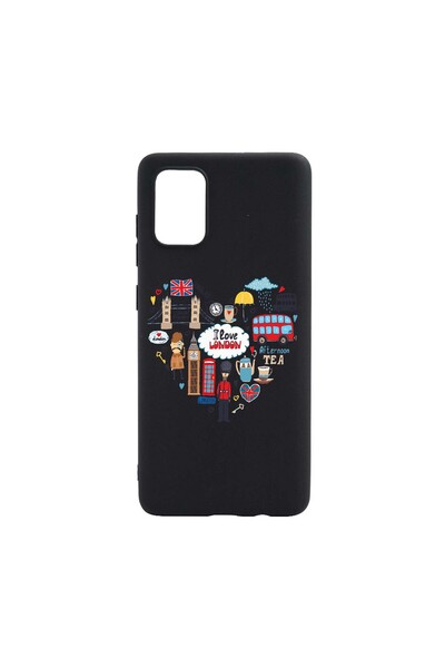 bestcase Θήκη σιλικόνης συμβατή με Samsung Galaxy S21, Αγαπώ το Λονδίνο, ανθε...