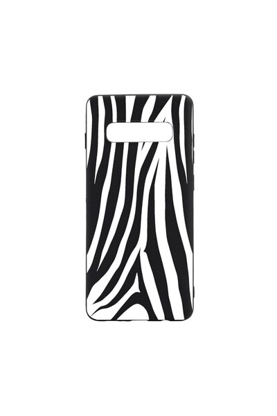 bestcase Θήκη σιλικόνης συμβατή με Samsung Galaxy S10, Ζέβρα, ανθεκτική στη φ...