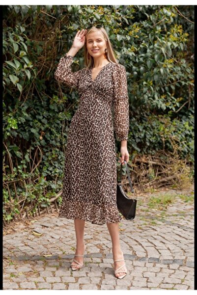 franky B Γυναικείο Premium Καλοκαιρινό Φόρεμα με Άνετη Γραμμή και Λεπτομέρειες