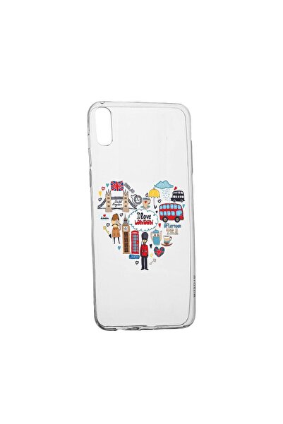 bestcase Θήκη σιλικόνης συμβατή με Samsung Galaxy A02, Αγαπώ το Λονδίνο, ανθε...