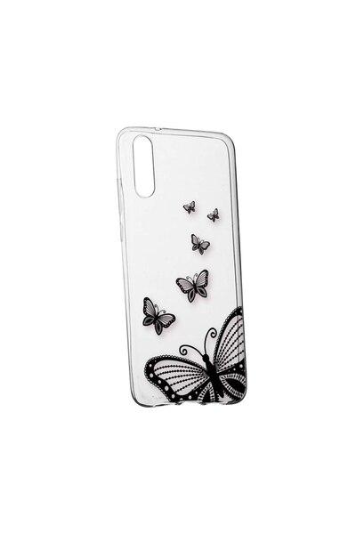 bestcase Θήκη σιλικόνης συμβατή με Samsung Galaxy A13, Σχέδιο πεταλούδα, ανθε...