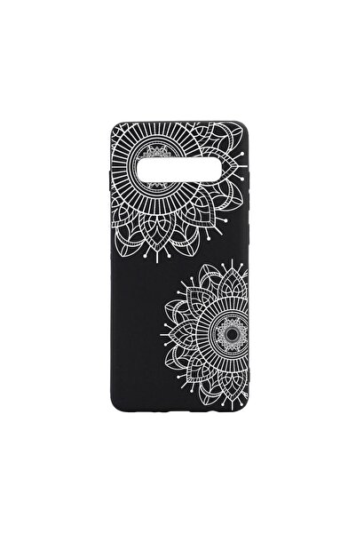 bestcase Θήκη σιλικόνης συμβατή με Samsung Galaxy S10 Plus, με σχέδιο λουλουδ...
