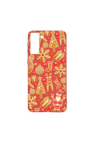 bestcase Θήκη σιλικόνης, Συμβατή με Samsung Galaxy S21 Plus, Χριστουγεννιάτικ...