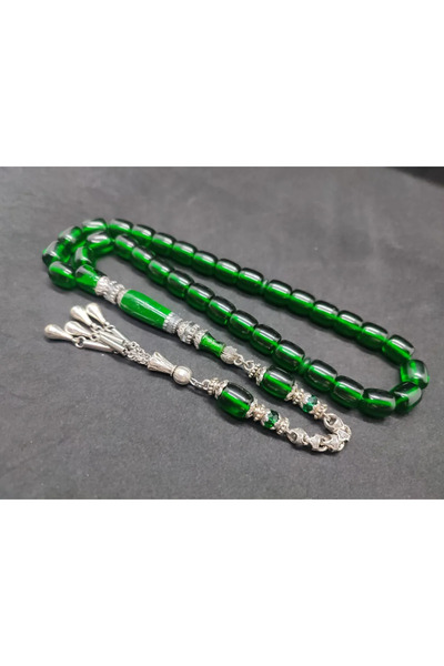 İskeçe Tesbih Σεβκέτ Αλκάν Αστραφτερό Έργο Τέχνης: Ασημένιο Κεντημένο Γερμανι...