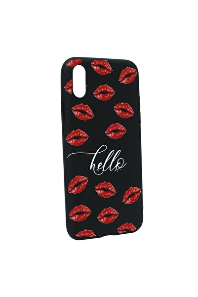 bestcase Θήκη σιλικόνης συμβατή με Apple iPhone XS Max, Hello Kisses, ανθεκτι...