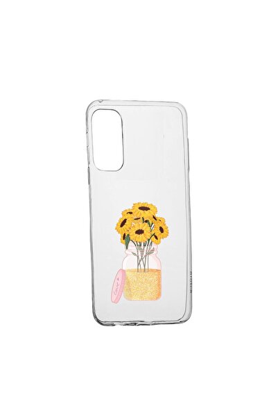 bestcase Θήκη Σιλικόνης Ηλιοτρόπιο, Συμβατή με Samsung Galaxy S22 Ultra, ανθε...