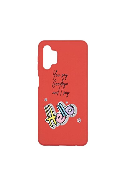 bestcase Θήκη σιλικόνης, Συμβατή με Samsung Galaxy A32 5G, Σχέδιο  "Say Hello...