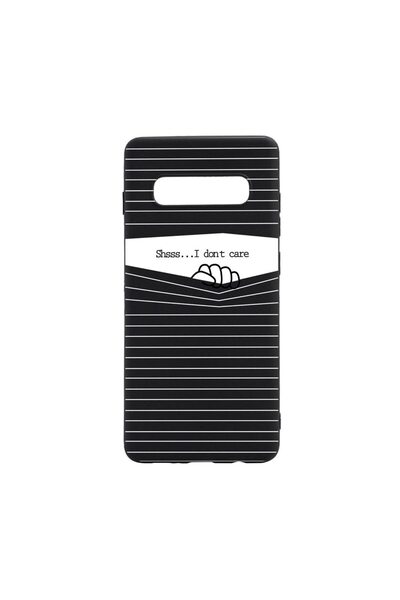 bestcase Θήκη σιλικόνης συμβατή με Samsung Galaxy S10 Plus, Δεν με νοιάζει, α...