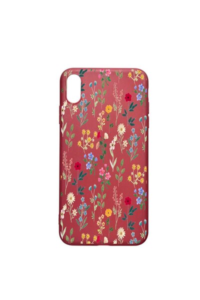 bestcase Силиконов калъф, съвместим с Apple iPhone XR, Пролетни цветя, устойч...