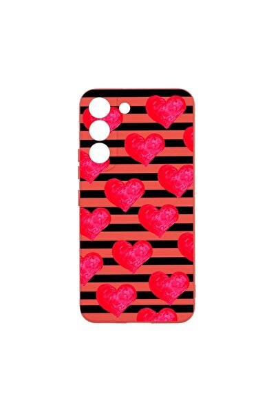 bestcase Θήκη σιλικόνης, Συμβατή με Samsung Galaxy S22 Plus, Καρδιές, ανθεκτι...