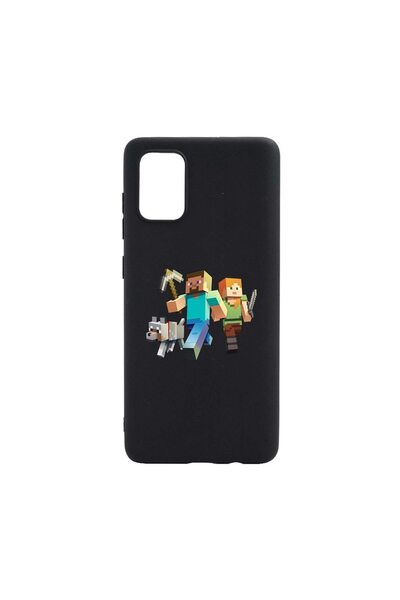 bestcase Θήκη σιλικόνης συμβατή με Samsung Galaxy M32 5G, Minecraft, ανθεκτικ...