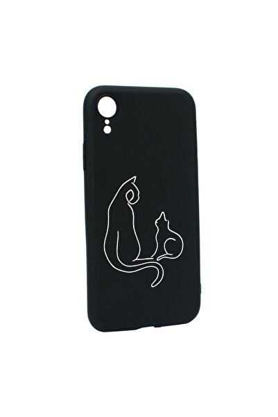 bestcase Θήκη σιλικόνης συμβατή με Apple iPhone XR, Αφηρημένη Γάτα, ανθεκτική...