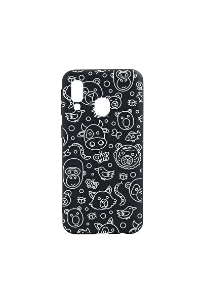 bestcase Θήκη σιλικόνης συμβατή με Samsung Galaxy A40, Σχέδιο Αρκουδάκι, ανθε...
