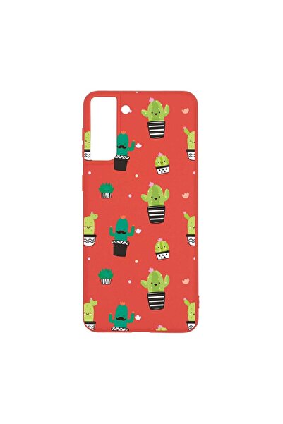 bestcase Θήκη σιλικόνης, Συμβατή με Samsung Galaxy S21 Plus, Κάκτος, ανθεκτικ...