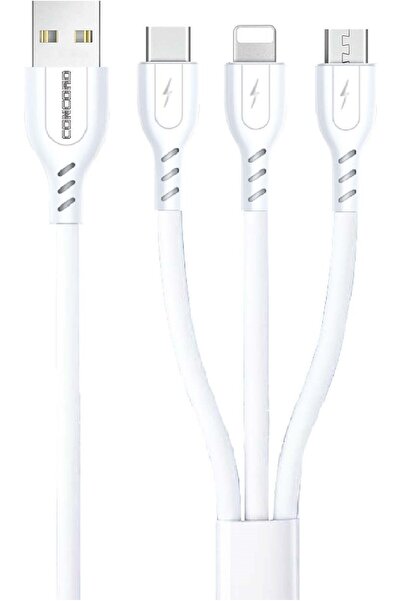 Midcom C-452 20 Cm 2A USB Lightning Micro TYPE-C Çoklu Powerbank Kablo