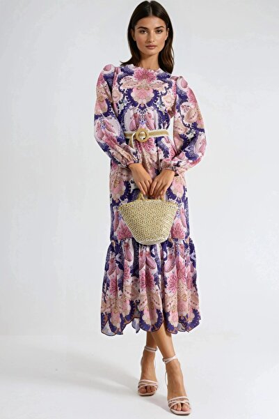 Hiccup Φόρεμα μίντι με σχέδιο Paisley και ζώνη από την MSN