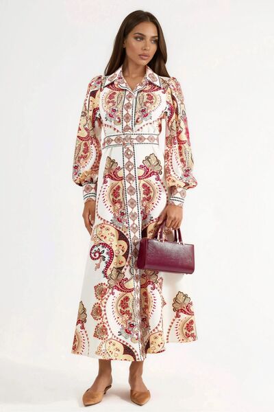 Hiccup Φόρεμα μάξι με σχέδιο και ζώνη MSN