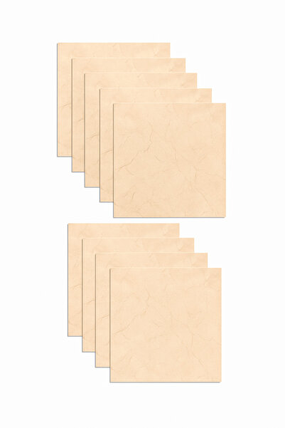 OEM Σετ 28 Αυτοκόλλητων Πλακιδίων Δαπέδου με Όψη Ανοιχτού Μπεζ Μαρμάρου (Σετ ...