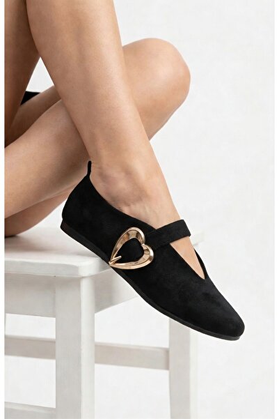 Vanessa Shoes Babe cu cataramă în formă de inimă pentru femei