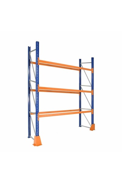 OEM Βιομηχανικά ράφια για παλετοποιημένα εμπορεύματα, Ύψος 400 εκ. με 2 πόδια...